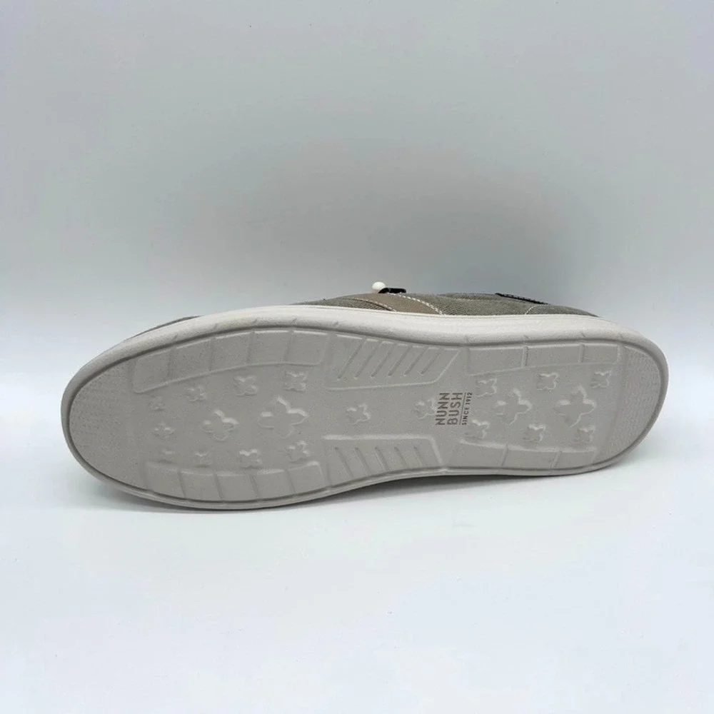 Nunn Bush Brewski Men's Size 10.5M  Stone/Pierre Moc Toe Slip-On Shoes -Open Box